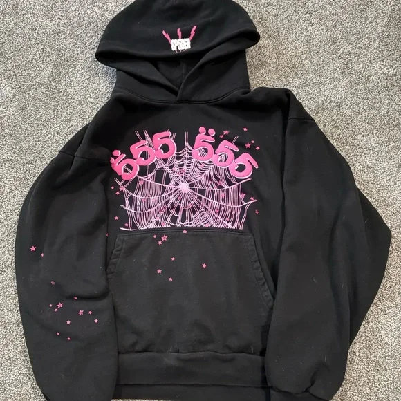 Black Hoodie with Pink Graphic - Picture 5 of 7